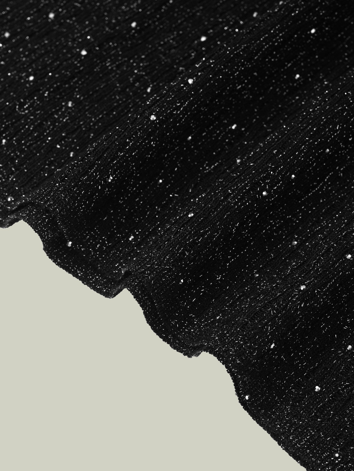 Starry texture wool Blend mock neck