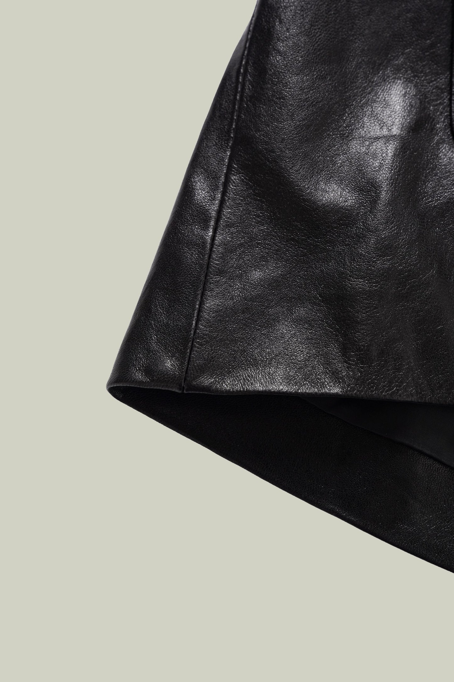 Emerald oil-waxed lambskin jacket