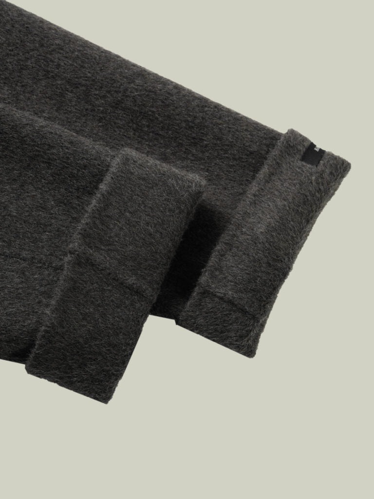 Camel wool blend two-piece coatt