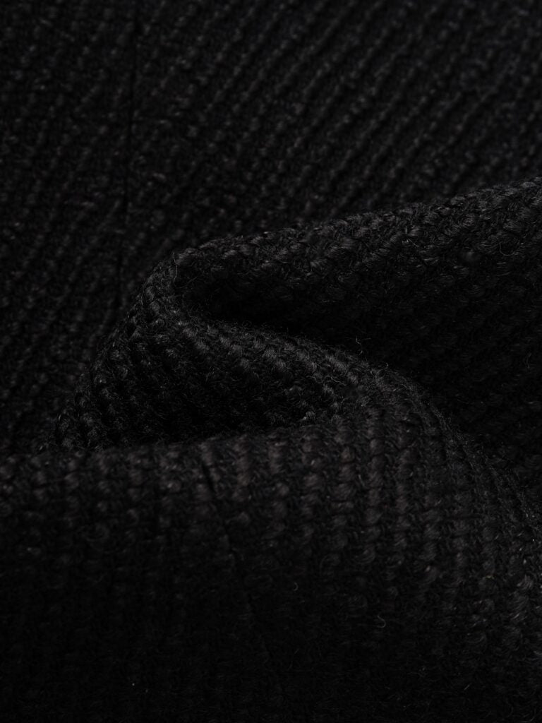 Wool jacket with gold beaded trim