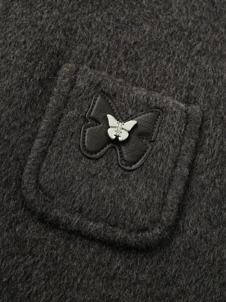 Camel wool blend two-piece coatt - gilet