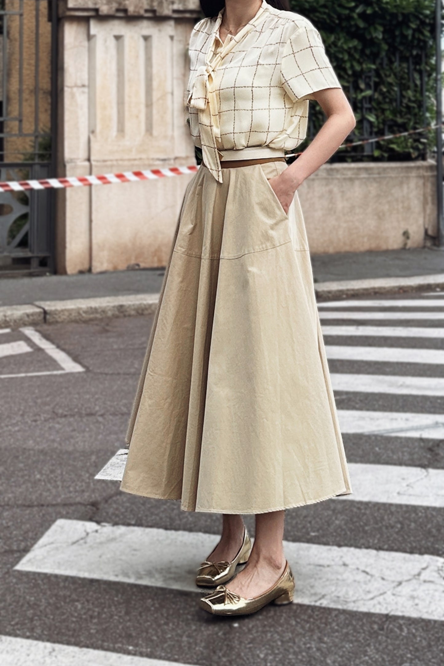 Luxurious A-line skirt