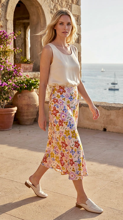 Heavy Silk Garden Skirt