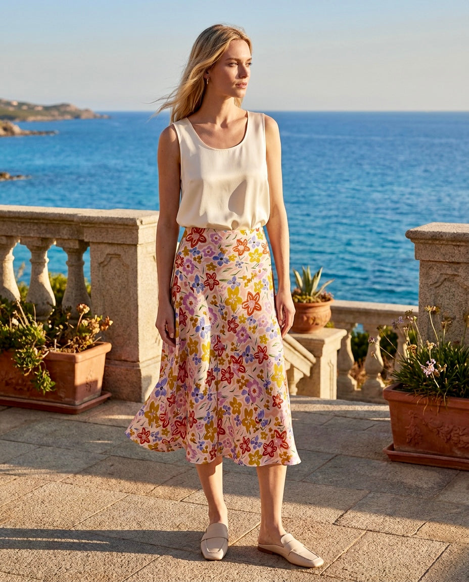 Heavy Silk Garden Skirt