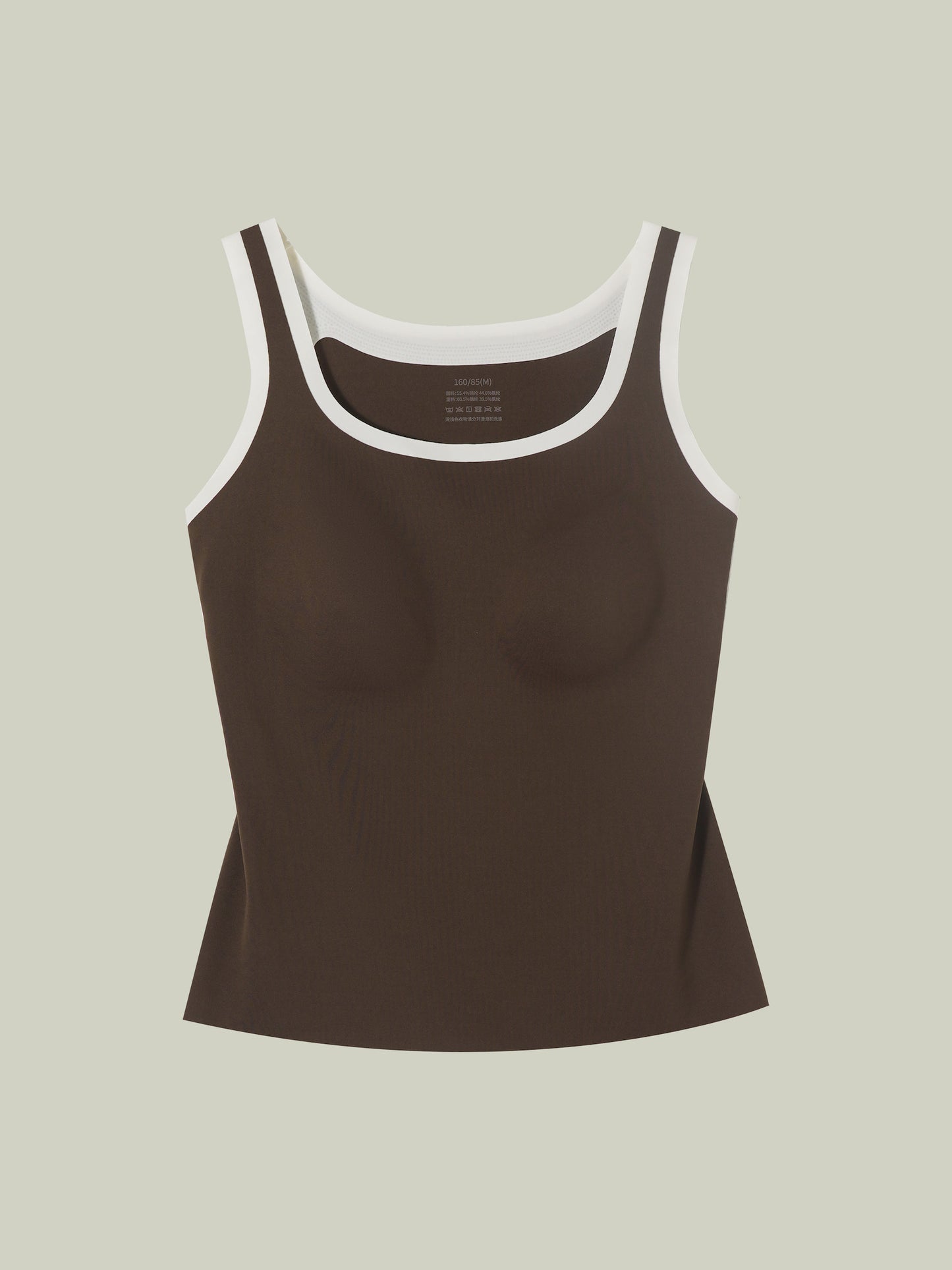 Two-tone layered tank top