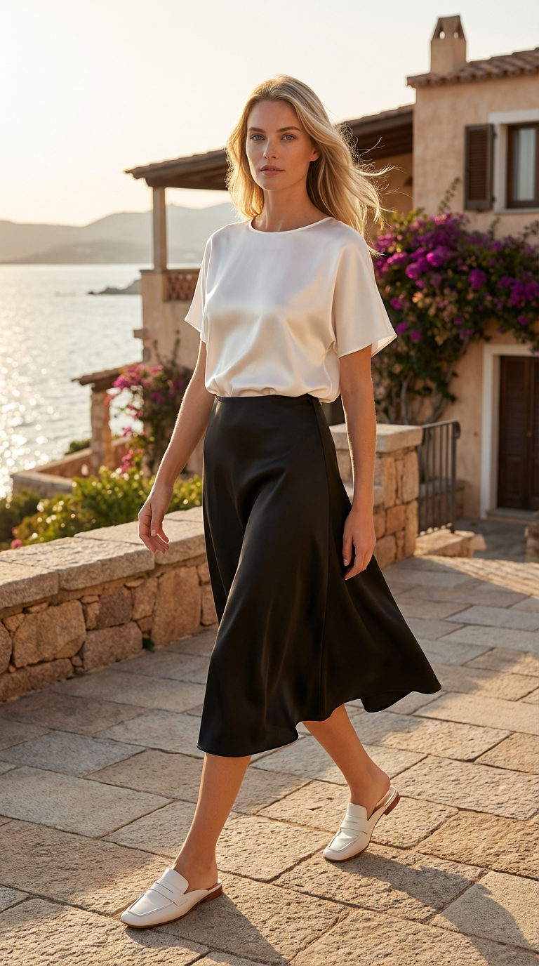 Top minimalista in triacetato lucido LAVEZZO
