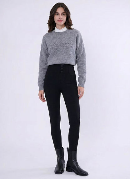 Leggings termici snellenti foderati in pile