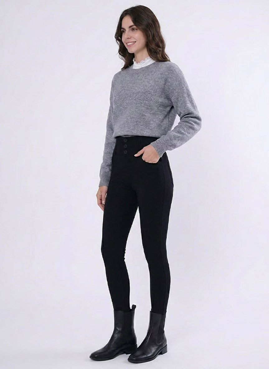 Leggings termici snellenti foderati in pile