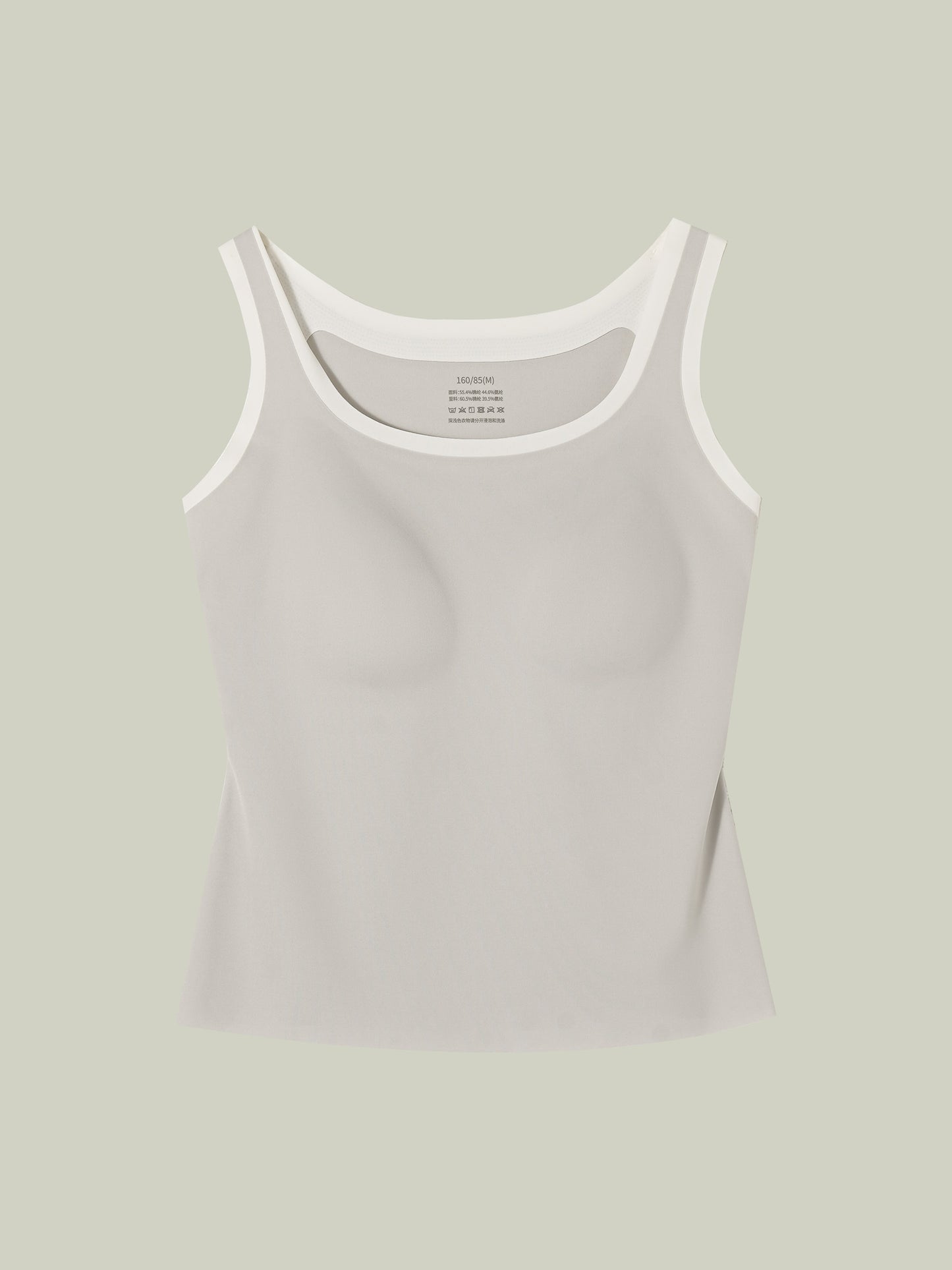 Two-tone layered tank top