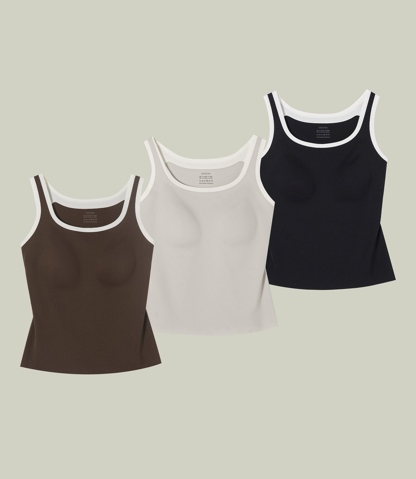 Two-tone layered tank top