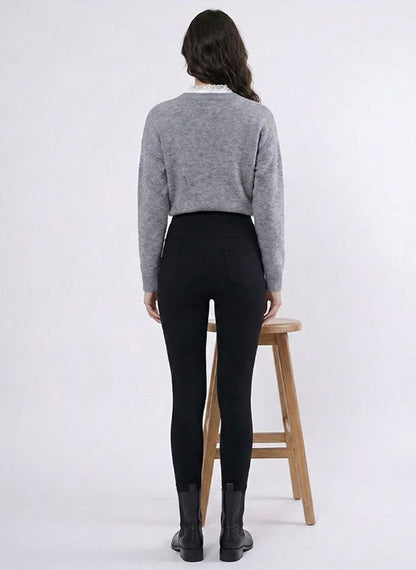 Leggings termici snellenti foderati in pile