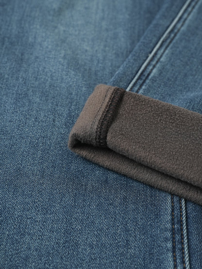 Jeans elasticizzati con interno felpato