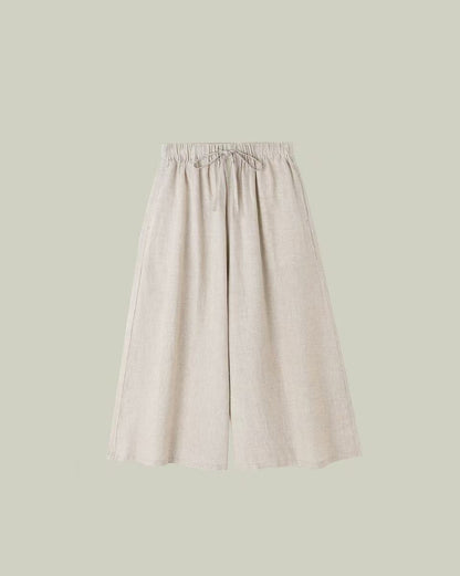 100% Linen · Capri Skirt Pants
