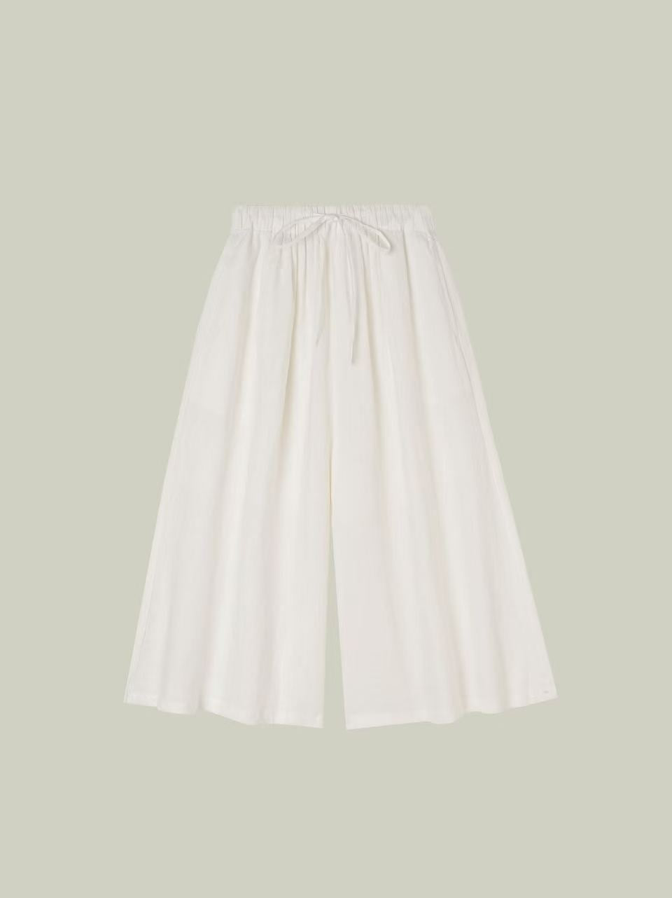 100% Linen · Capri Skirt Pants