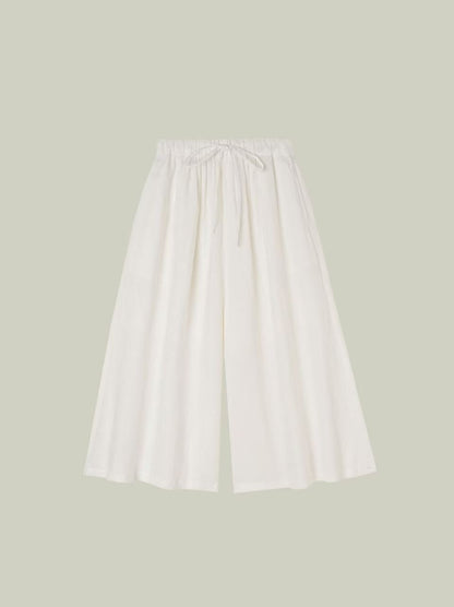 100% Linen · Capri Skirt Pants