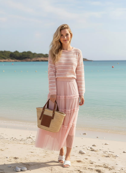 Washi Blend Open-Knit Sweater