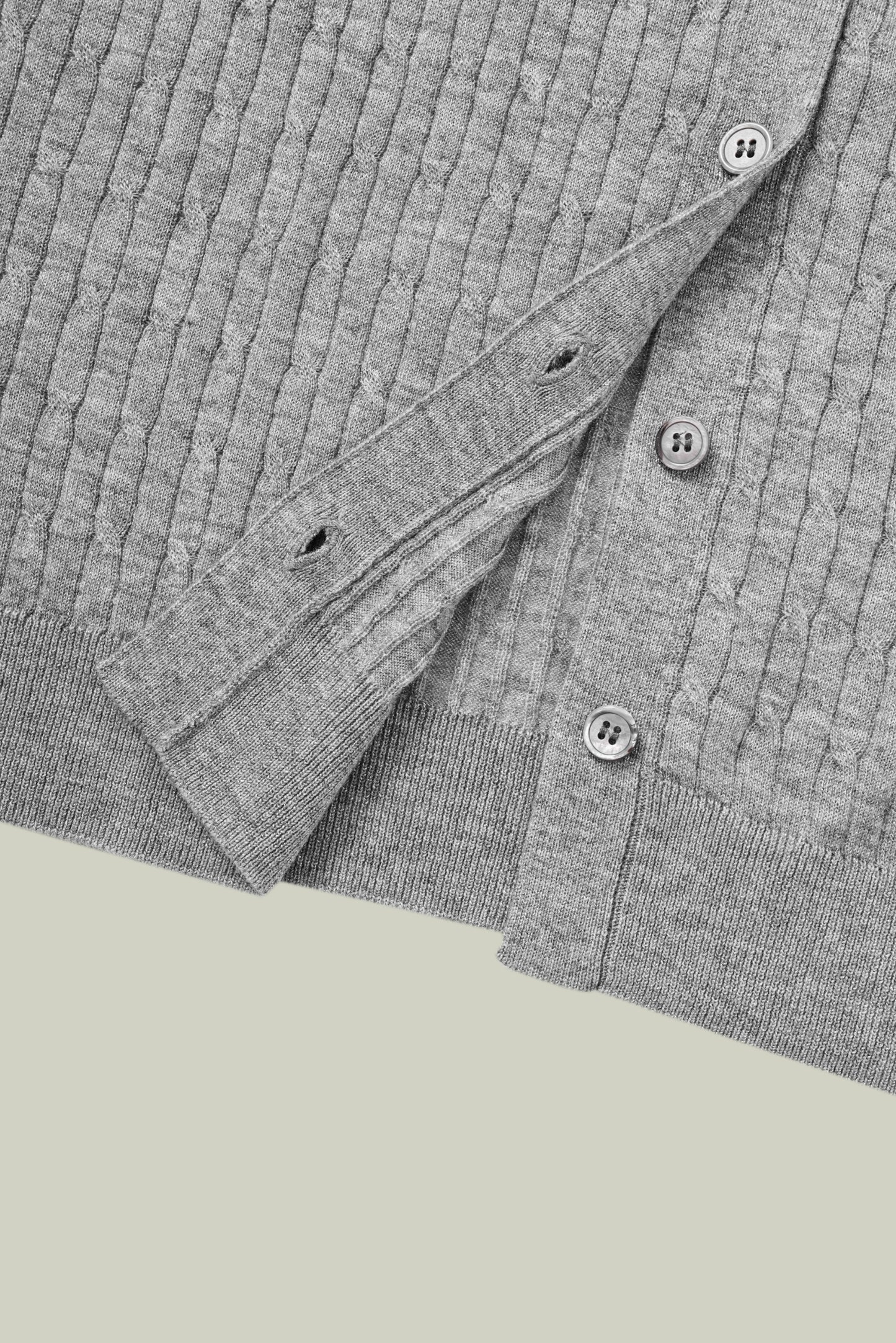 Cable knit cardigan
