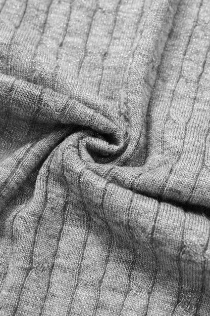 Cable knit cardigan