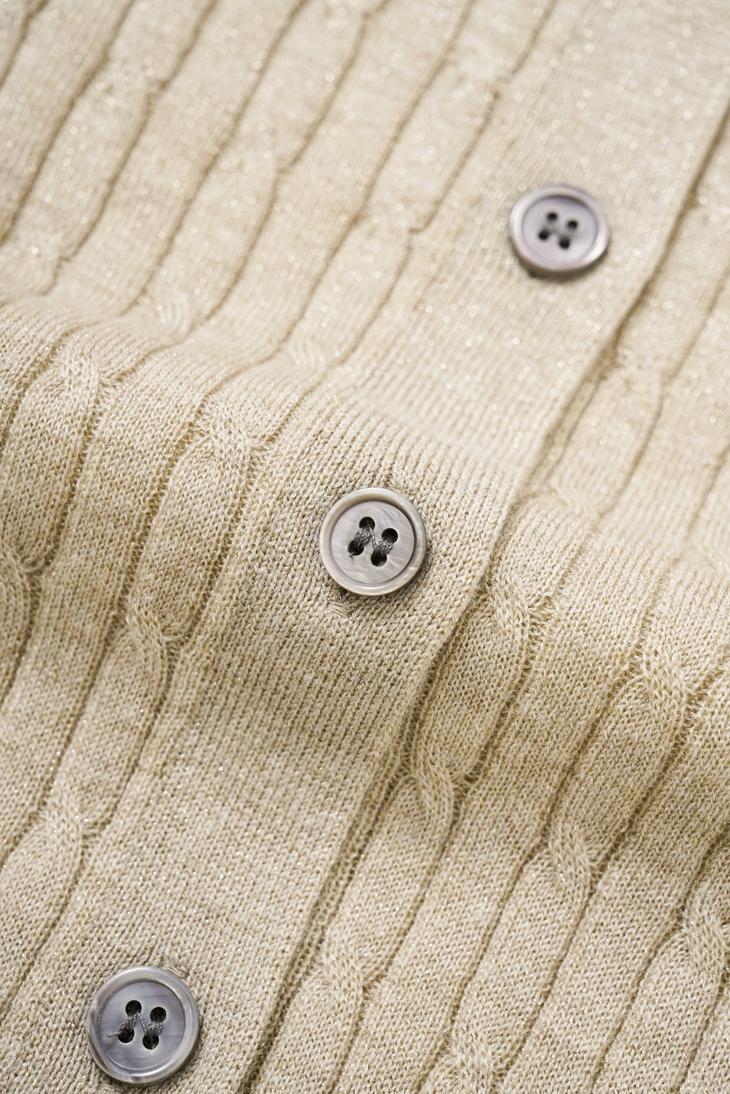 Cable knit cardigan