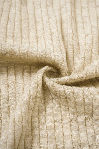 Cable knit cardigan