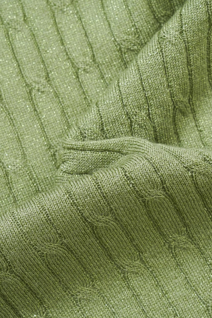 Cable knit cardigan