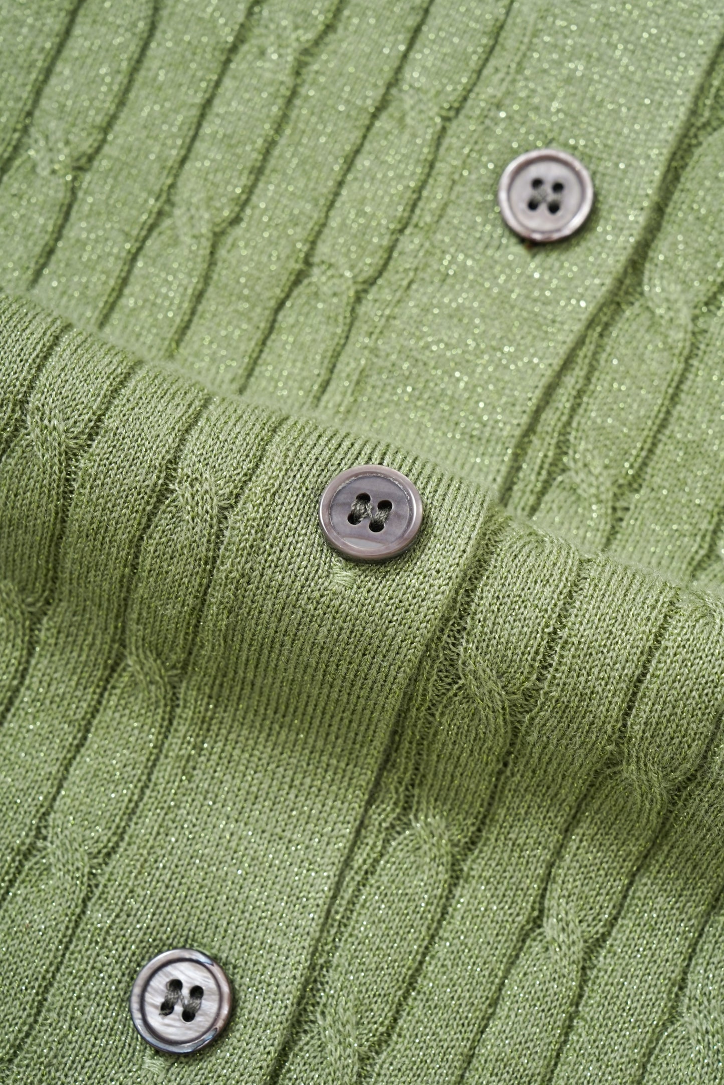 Cable knit cardigan