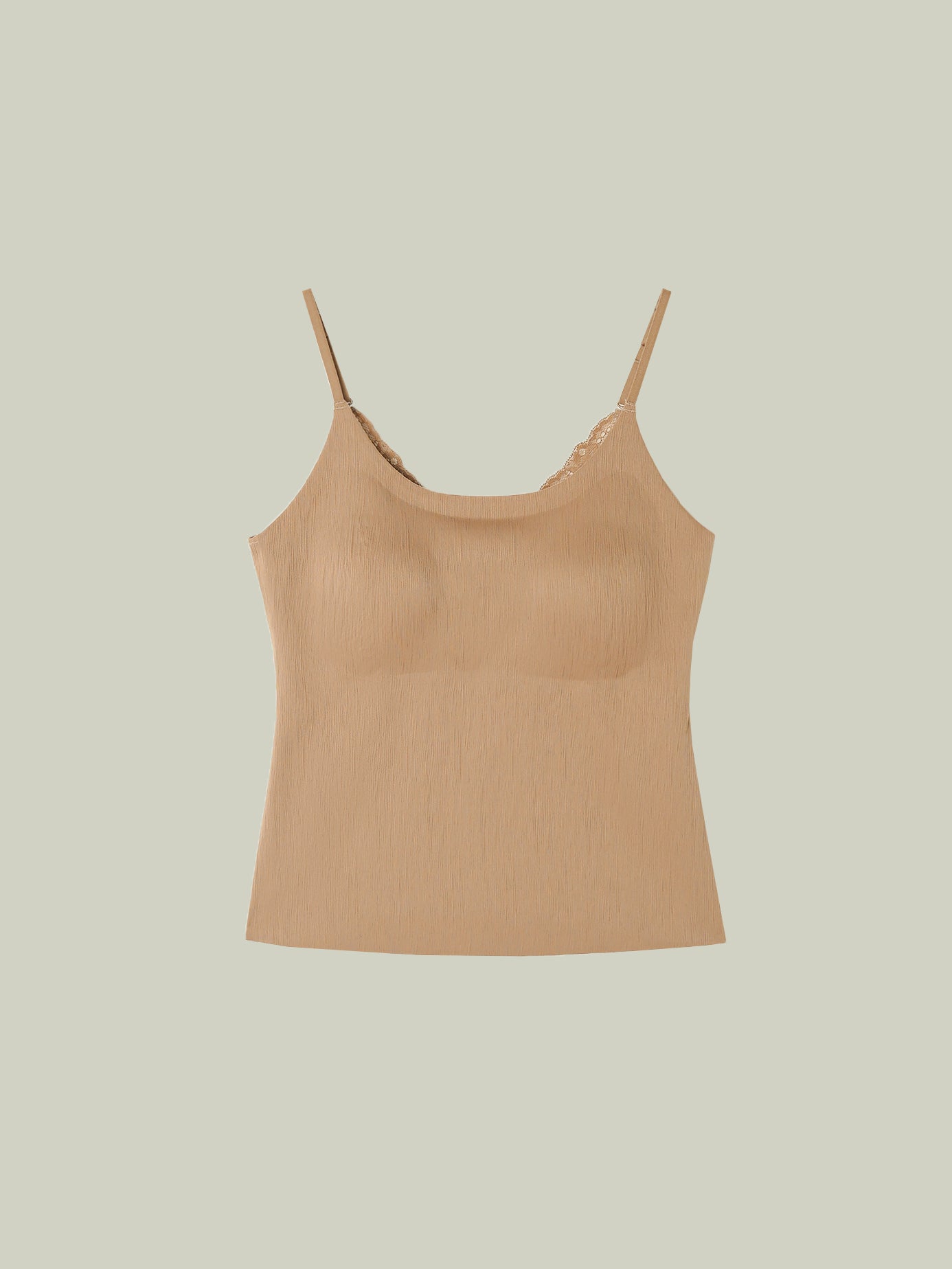 Top intimo in pizzo con micro-plissé testurizzato