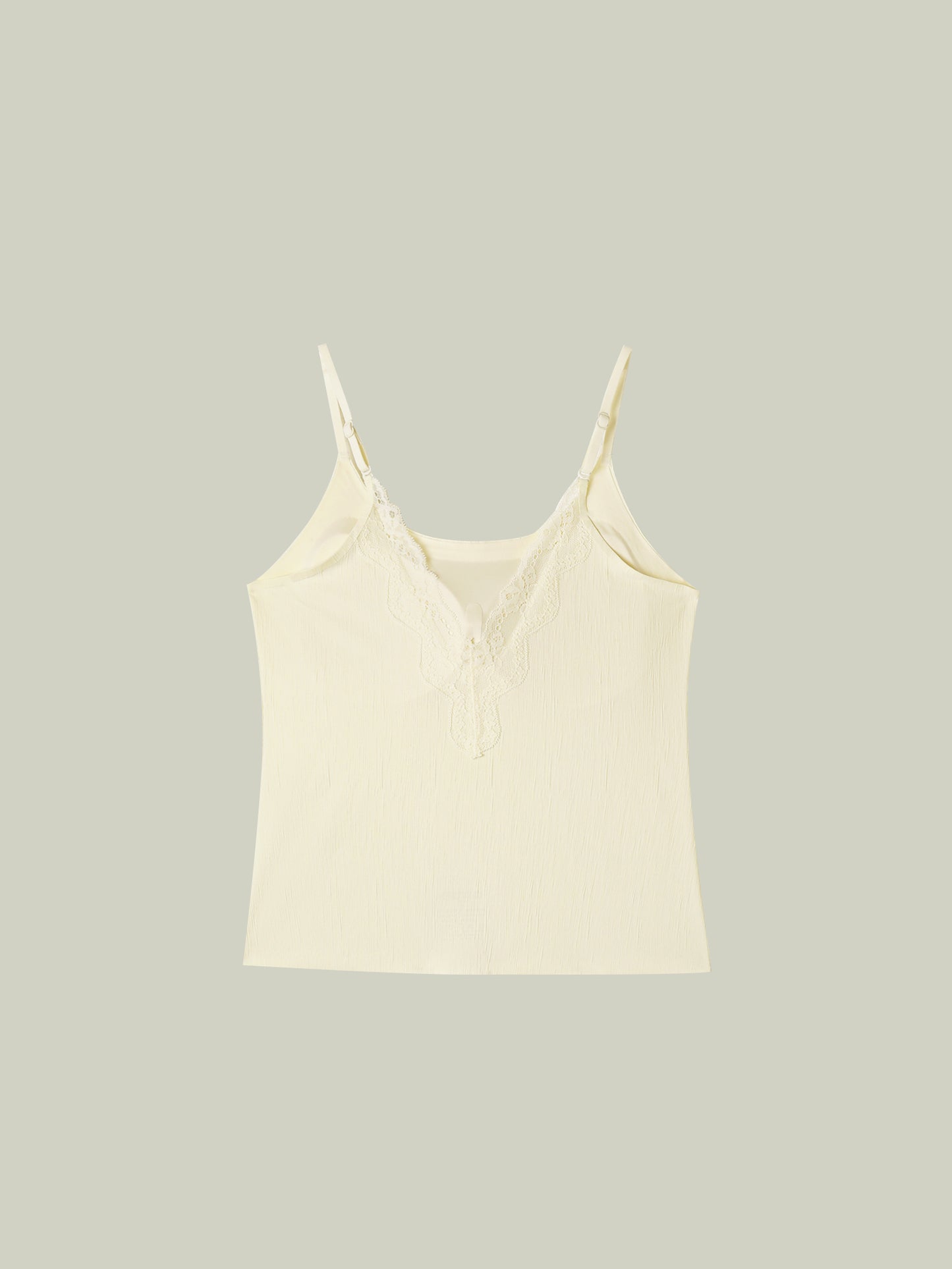 Top intimo in pizzo con micro-plissé testurizzato