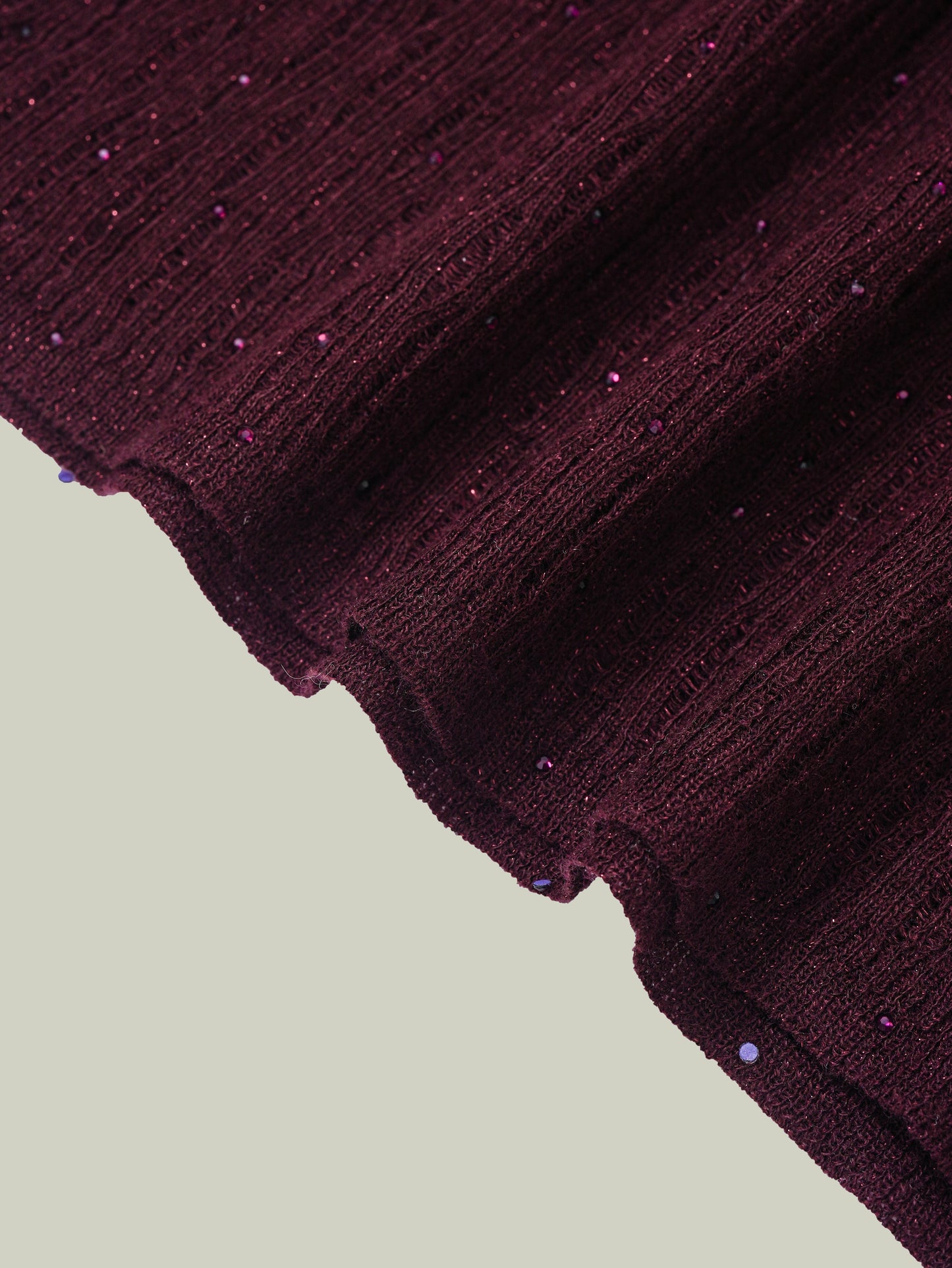  Starry texture wool Blend mock neck