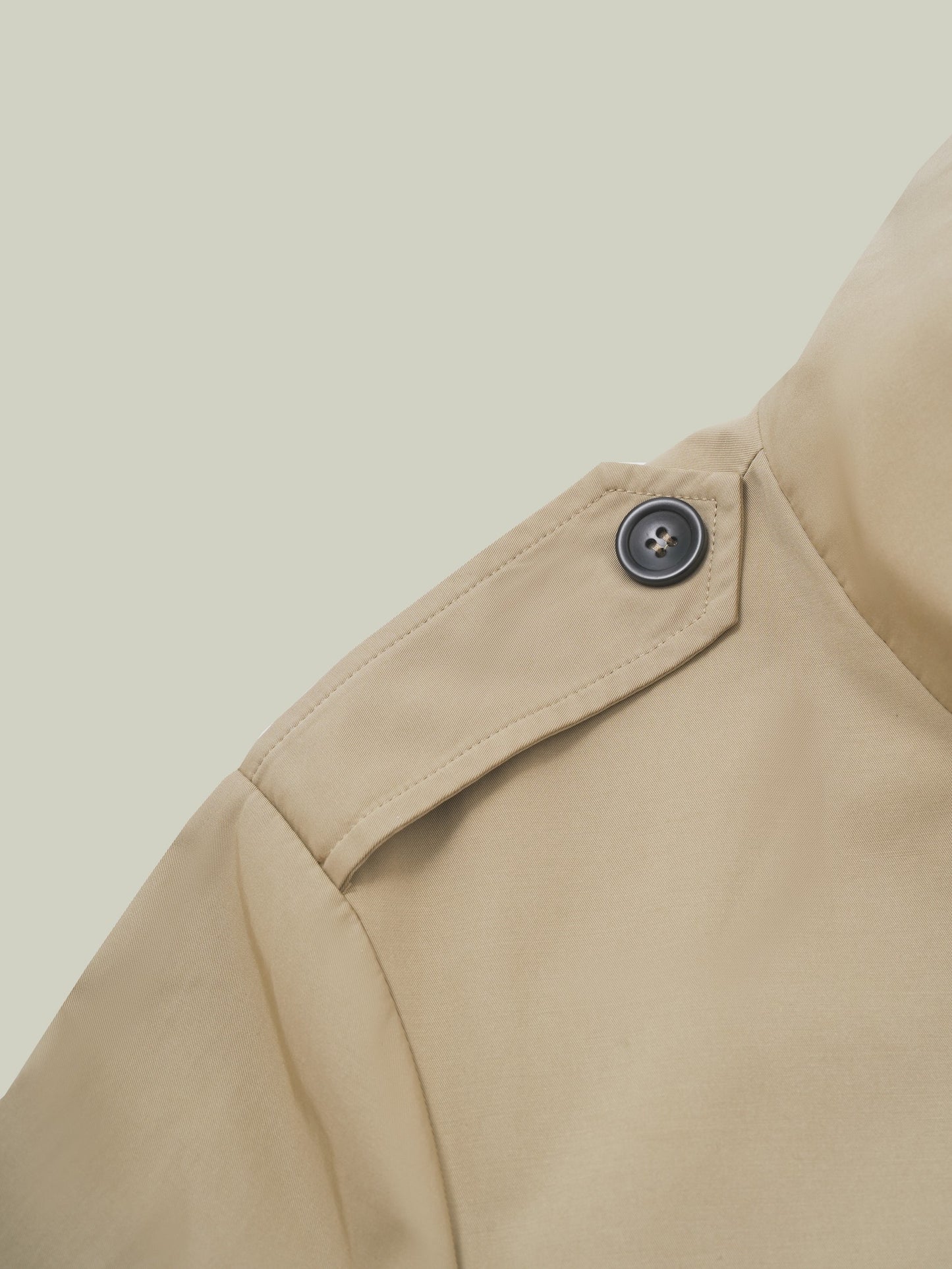 Trench coat con colletto alto