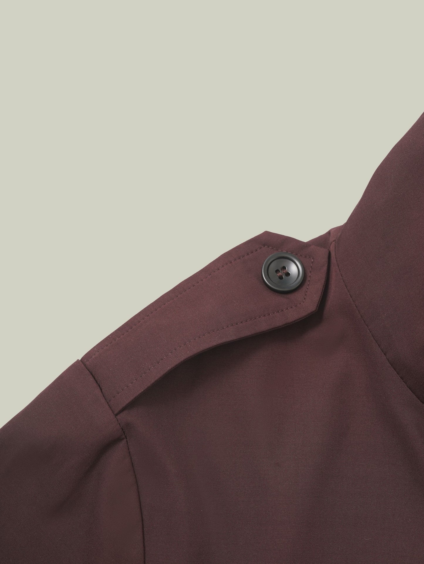 Trench coat con colletto alto