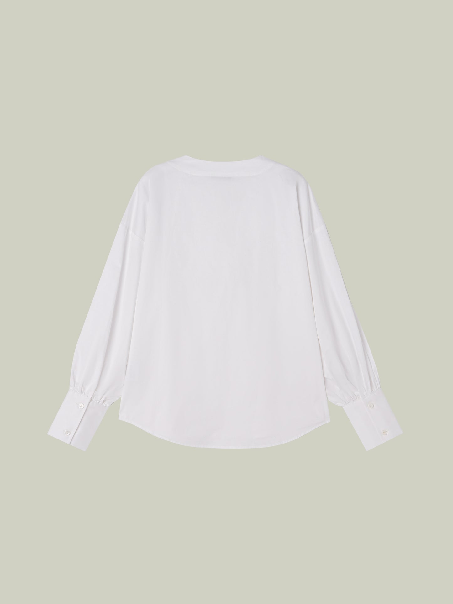 Camicia Rosa Bianca in cotone con scollo a V