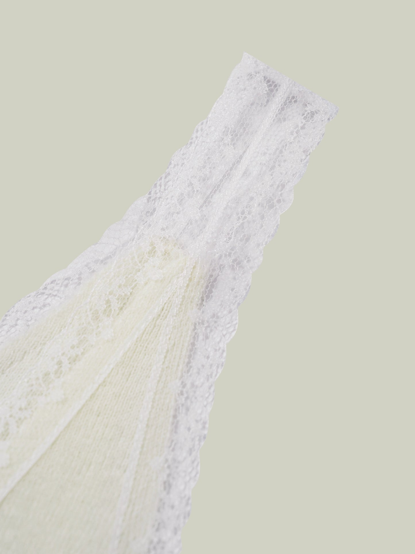 Merino wool lace-trim tank top