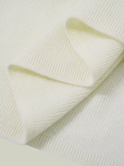  Merino wool lace-trim tank top