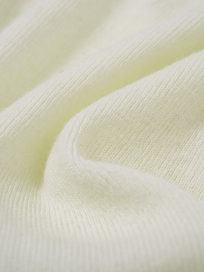  Merino wool lace-trim tank top