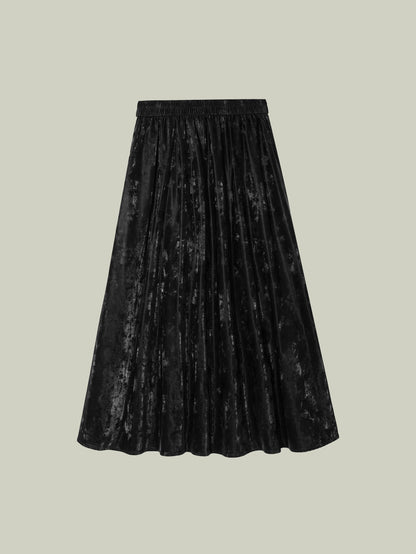 
Windproof & water-resistant skirt with light-shadow texture