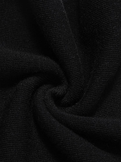 Ruffled-trim floral wool base layer