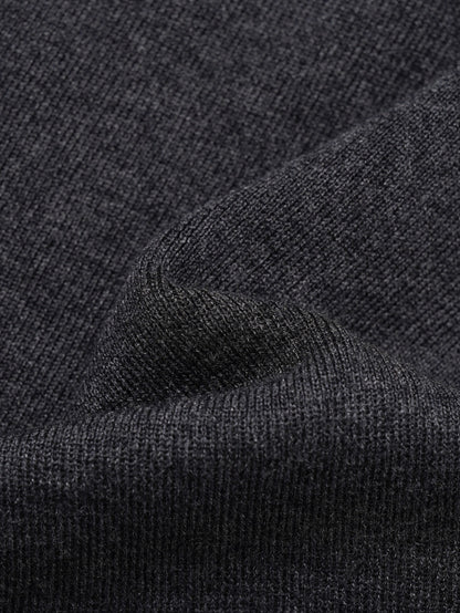 Ruffled-trim floral wool base layer
