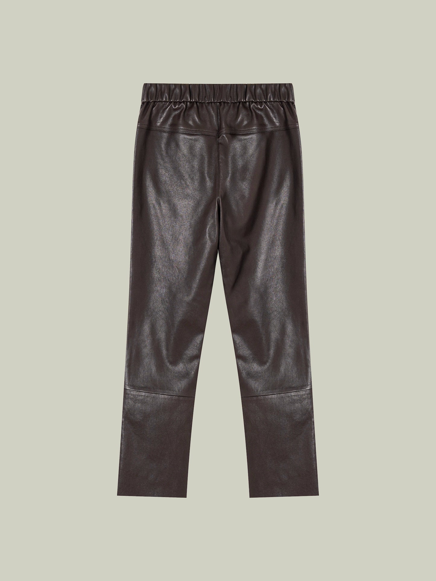 High-stretch sheepskin skinny pants