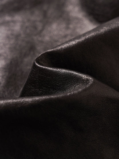  Emerald oil-waxed lambskin shorts