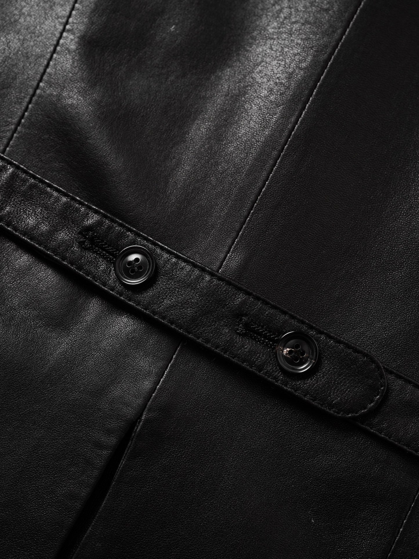 Sheepskin mandarin-collar vest