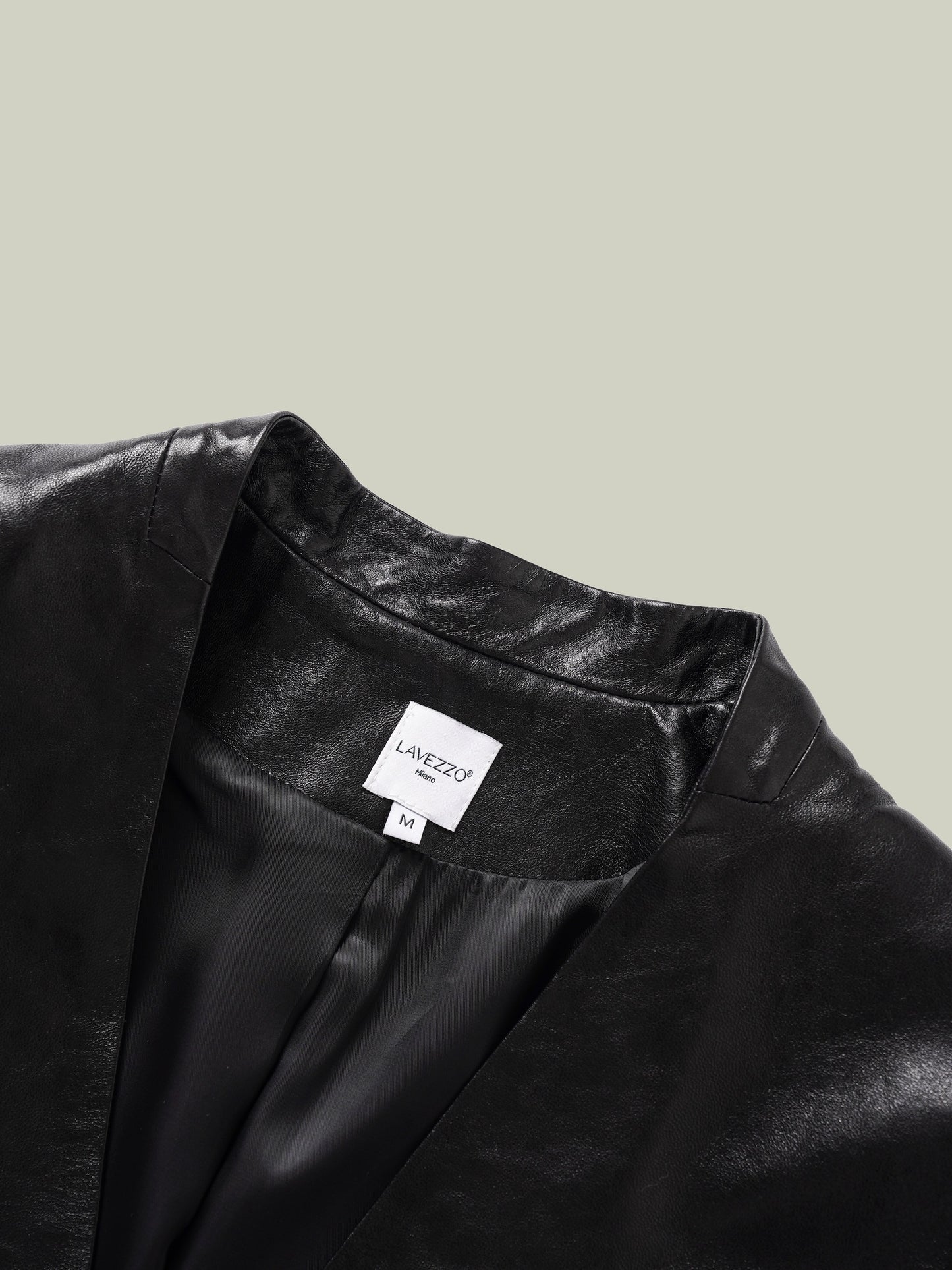 Emerald oil-waxed lambskin jacket