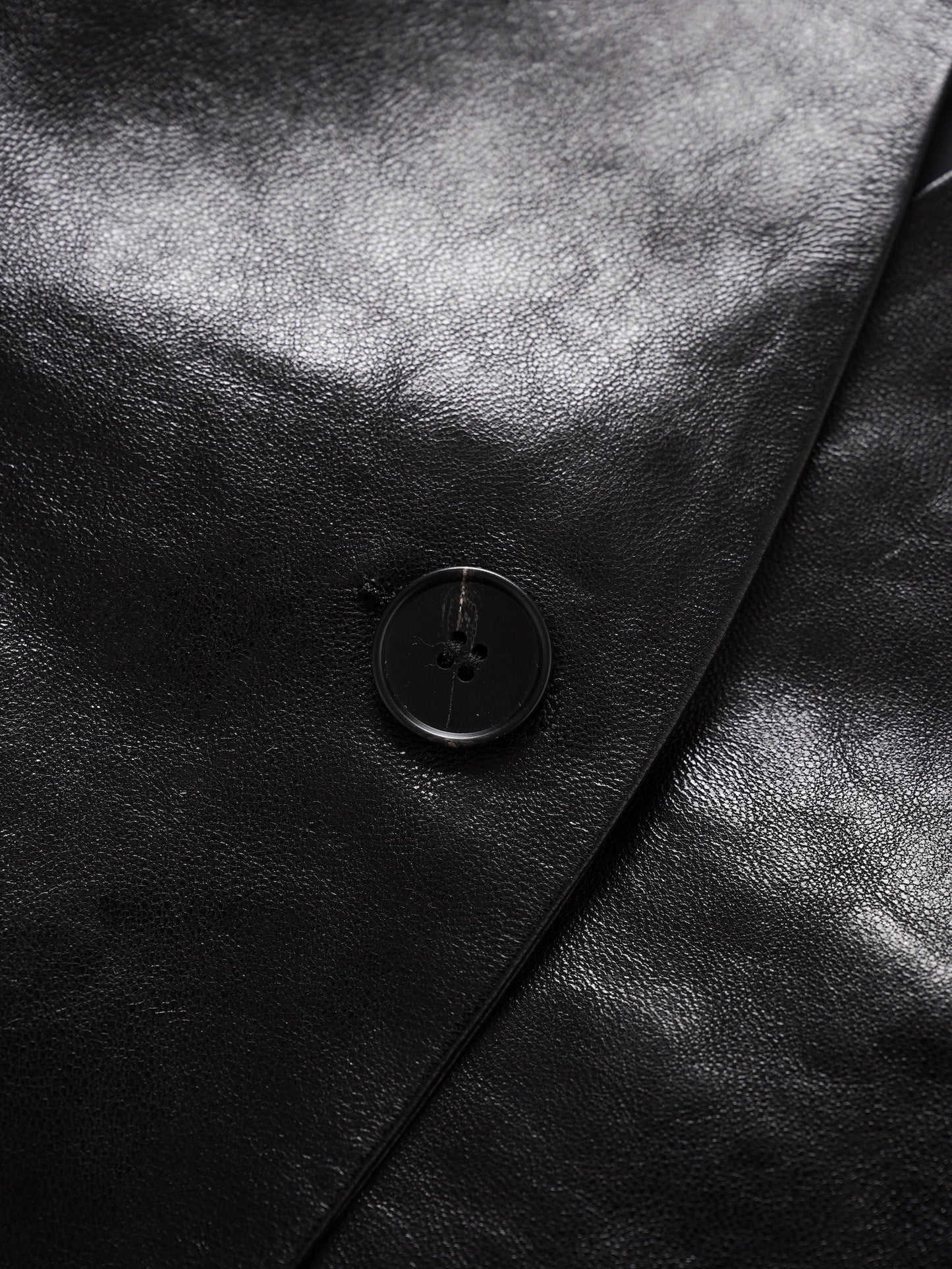 Emerald oil-waxed lambskin jacket