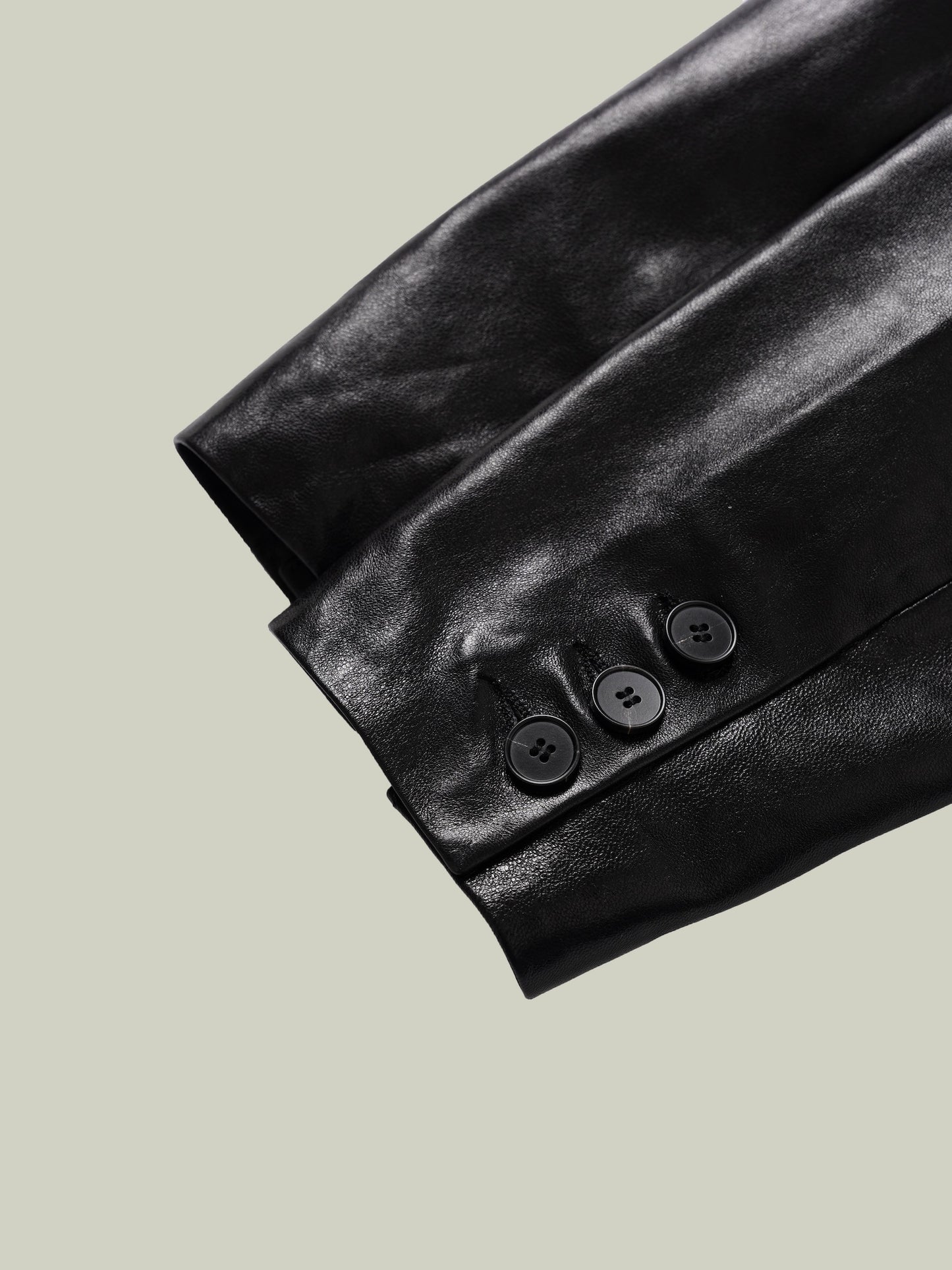Emerald oil-waxed lambskin jacket