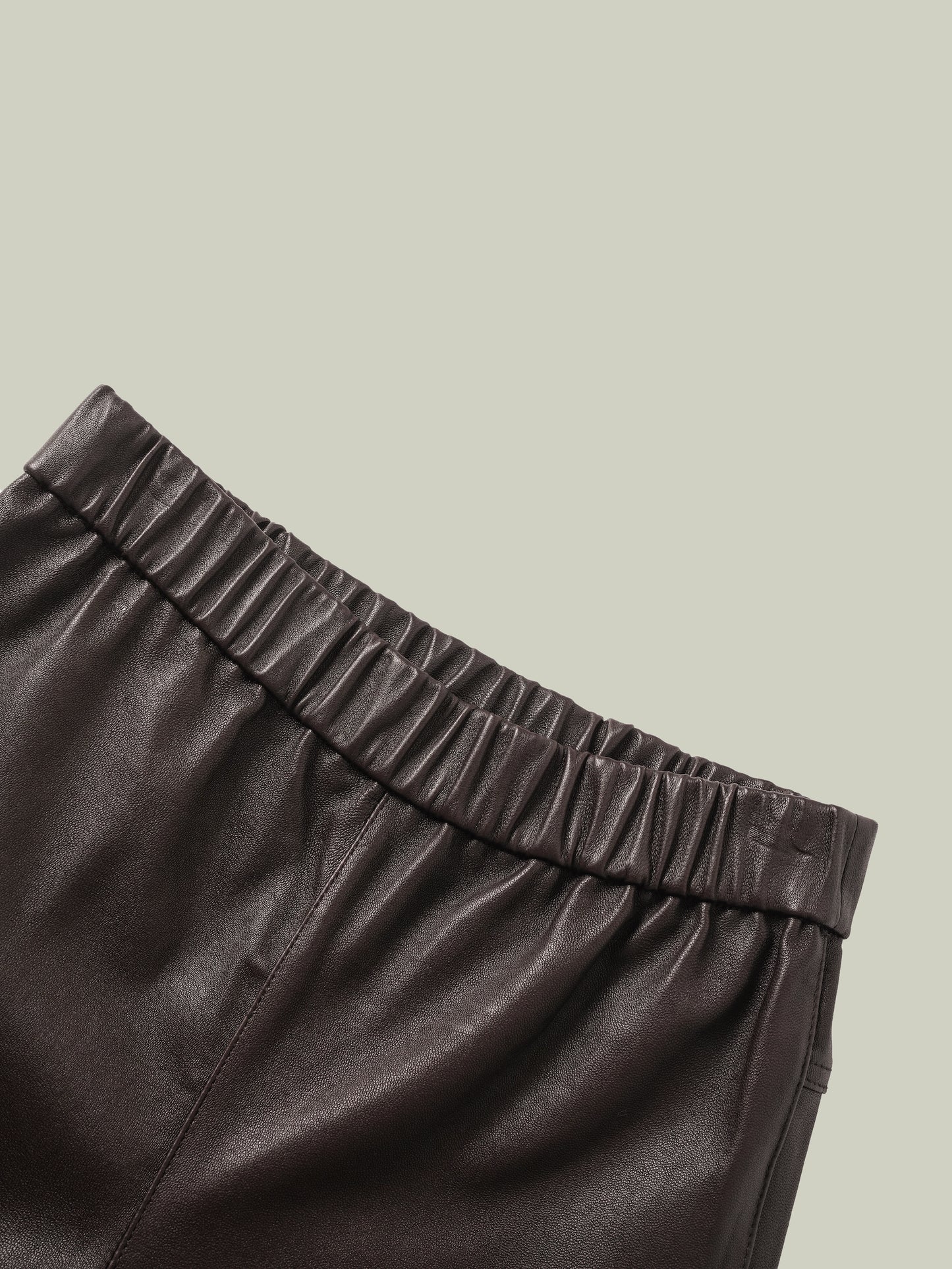 High-stretch sheepskin skinny pants