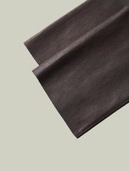 High-stretch sheepskin skinny pants