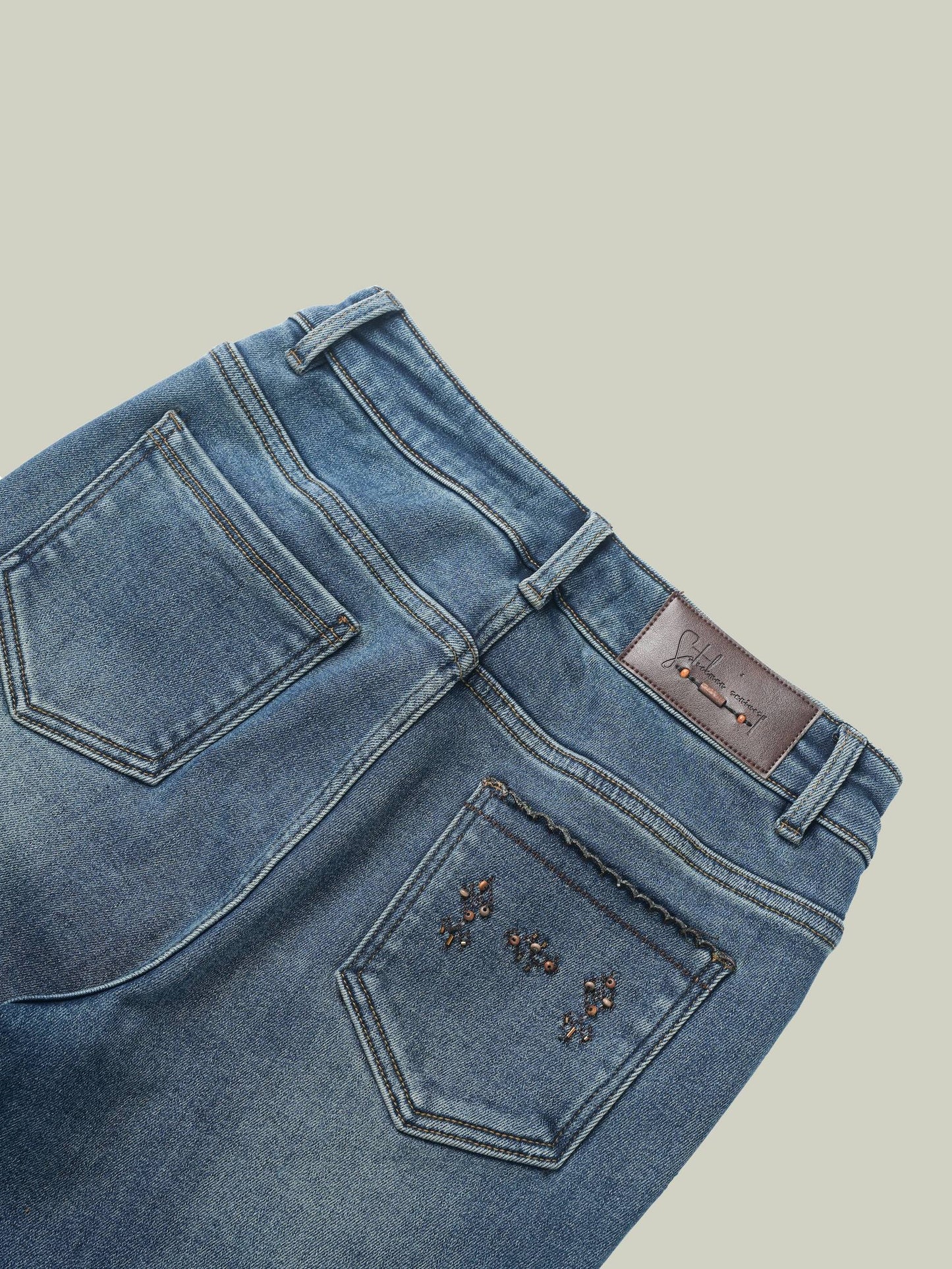 Jeans elasticizzati con interno felpato
