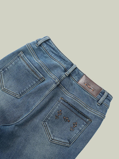 Jeans elasticizzati con interno felpato