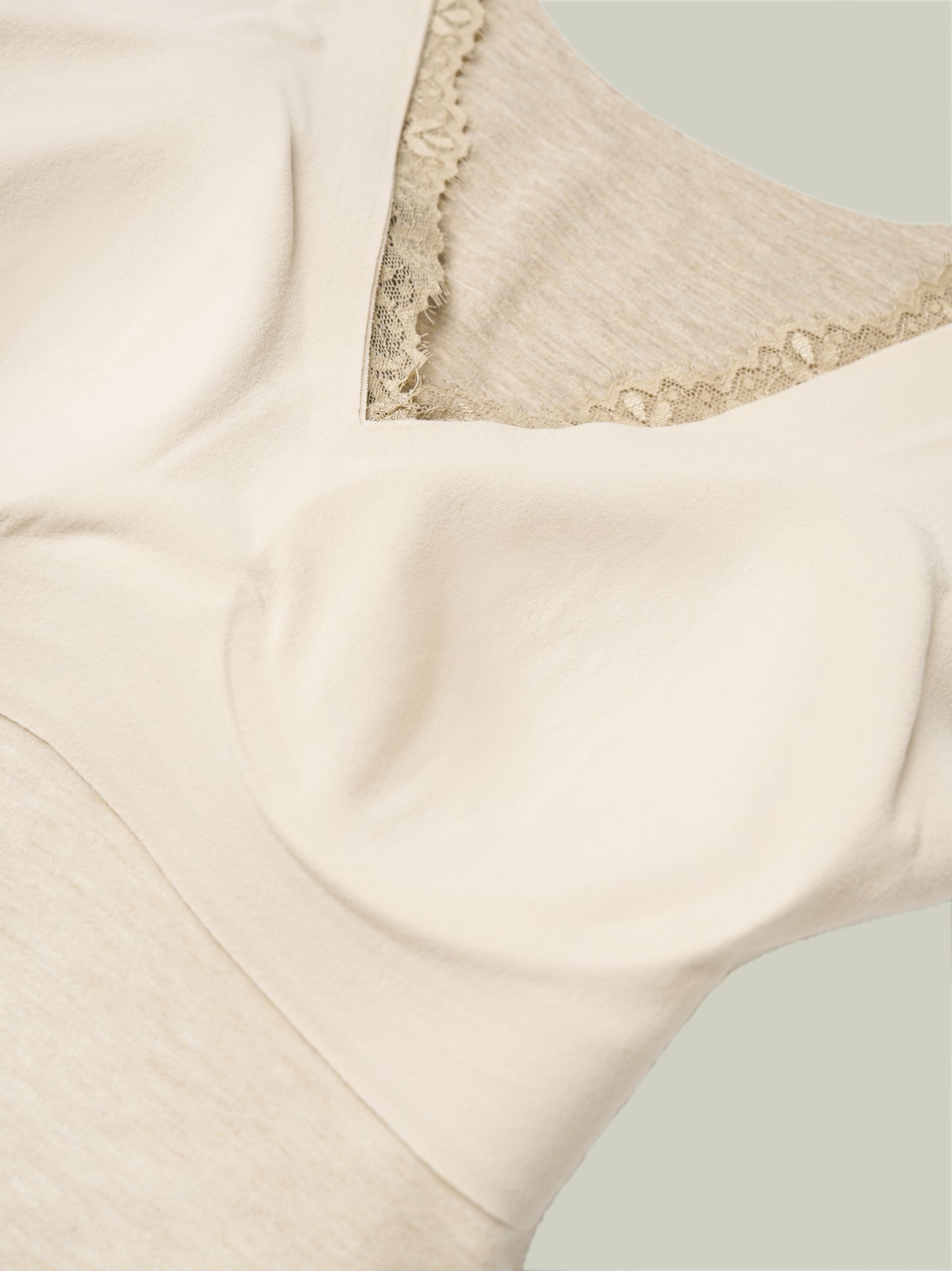 Canottiera termica in pizzo v-neck