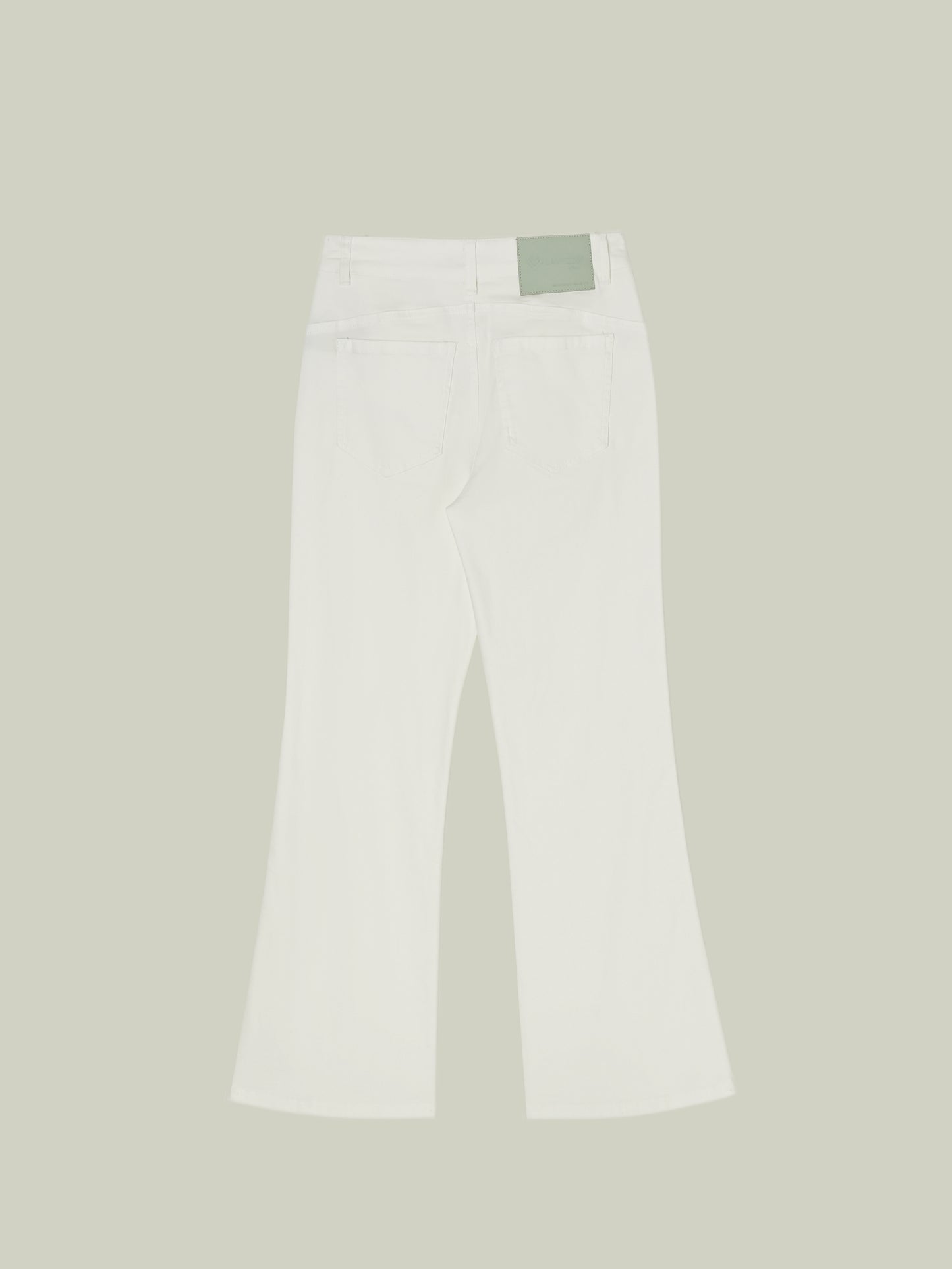 LAVEZZO Jeans bianchi cropped svasati